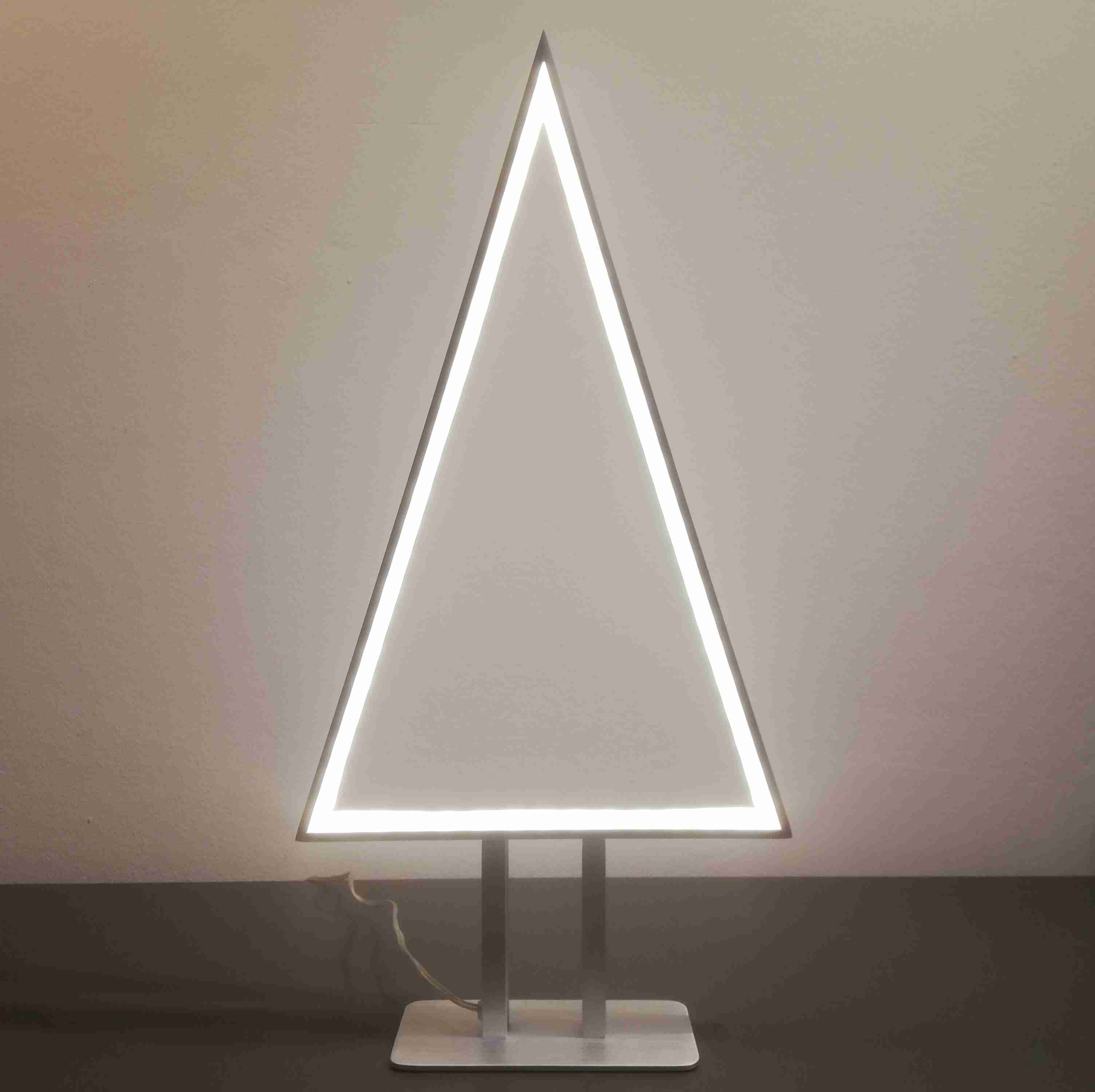 LED Licht Baum in Aluminium gebürstet H: 50cm